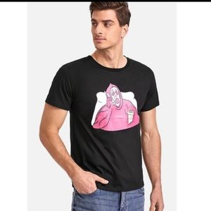 ROMWE Men's Scream Ghost Graphic T-Shirt Sz M